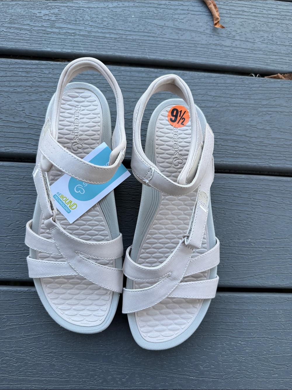 BareTraps Women's cream Strappy Comfort Sandals